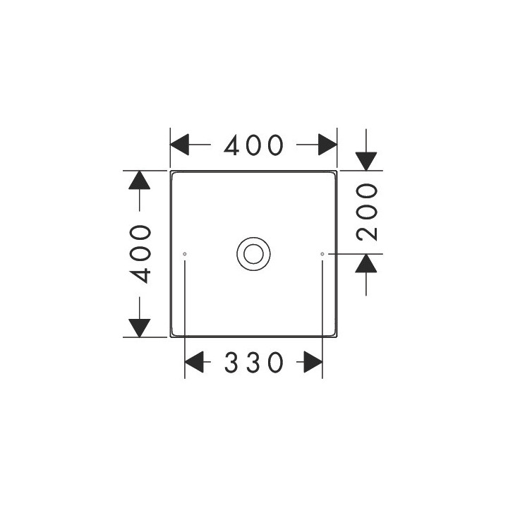 Umywalka nablatowa 400/400 bez otworu na baterię i przelewu, AXOR Suite Basins & Bathtub - Czarny Matowy