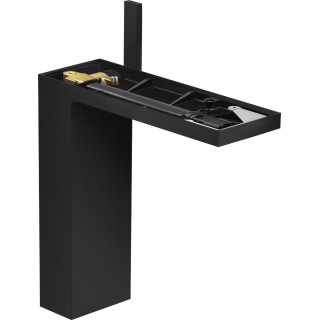 Jednouchwytowa bateria umywalkowa 230 do umywalek nablatowych z kompletem odpływowym Push-Open, bez płytki, AXOR MyEdition - Cza