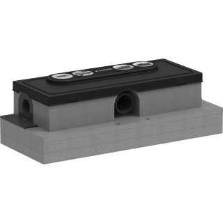 Zestaw podstawowy do odpływu liniowego, montaż niski, AXOR uBox universal