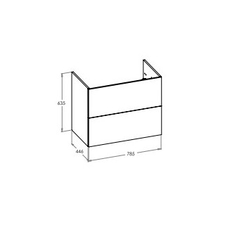 Szafka łazienkowa Roca ELLA z 2 szufladami
