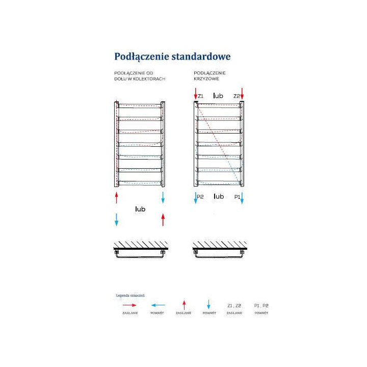 Grzejnik Komex Sara 67x54 cm - biały