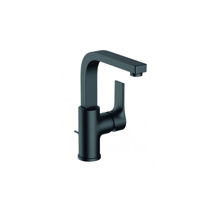 Bateria umywalkowa ze sterowaniem bocznym, zestaw odpł, KLUDI ZENTA SL - Czarny mat 