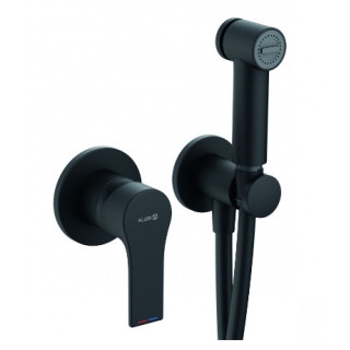 Zestaw higieniczny (komplet), KLUDI ZENTA SL - Czarny mat