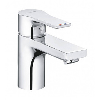 Jednouchwytowa bateria umywalkowa 75, zestaw odpł. KLUDI ZENTA SL - Chrom