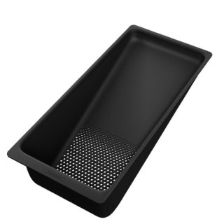 Zlewozmywak Hansgrohe S5110-F450, 1050x415 mm, nablatowy z ociekaczem po prawej stronie - grafitowa czerń