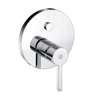 Podtynkowa bateria wannowo-natryskowa, do 88011, przełącznik PUSH&SWITCH, KLUDI NOVA FONTE - Chrom