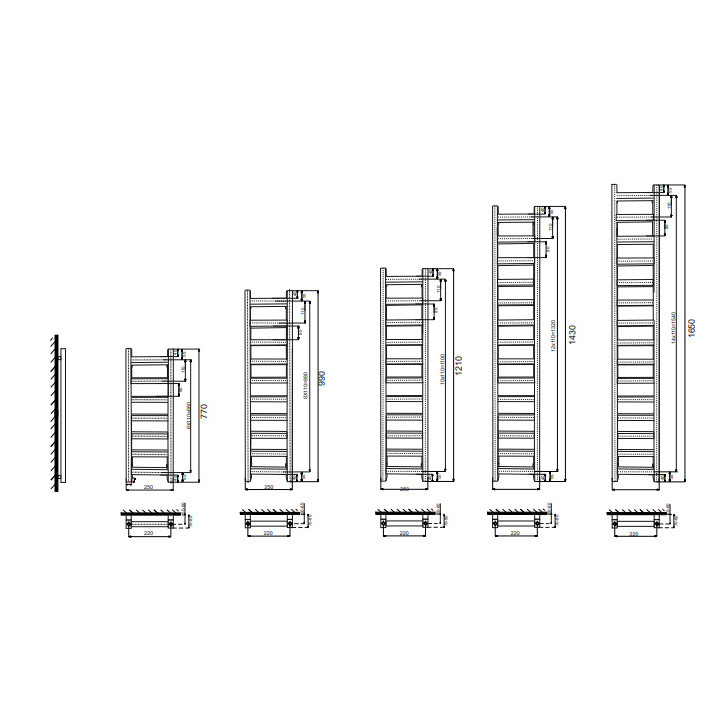 Grzejnik, Komex Inez, 99x25cm - Biały