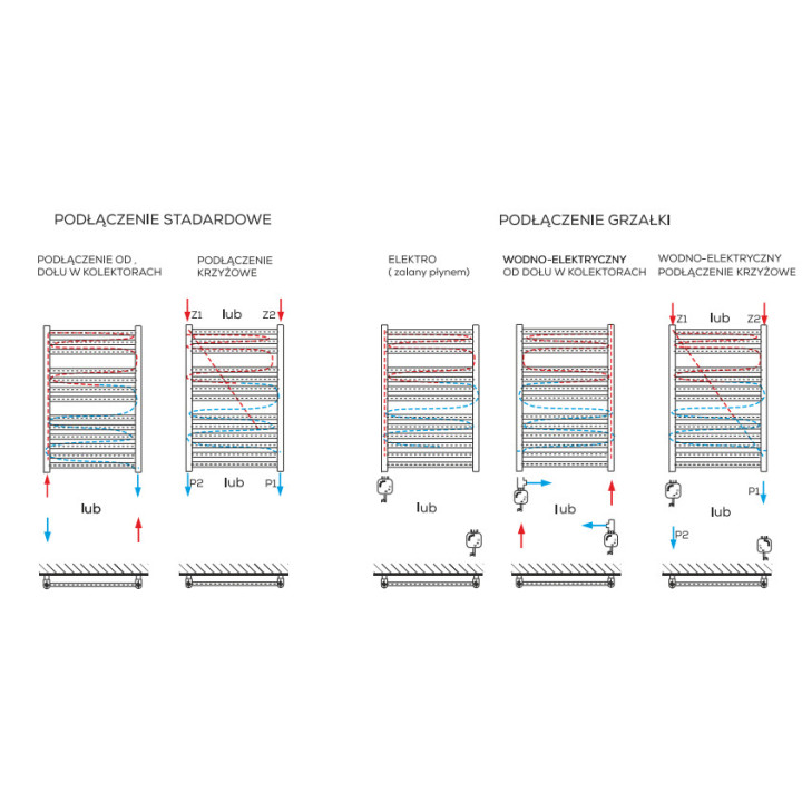 Grzejnik, Komex Kaja, 135x55cm - Biały