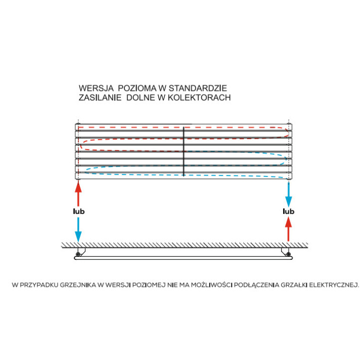 Grzejnik, Komex Rene pojedynczy, 100x58,4cm - Biały
