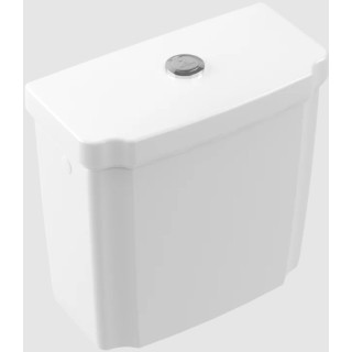 Spłuczka, dopływ z boku albo z tyłu, Villeroy&Boch Hommage - Weiss Alpin CeramicPlus