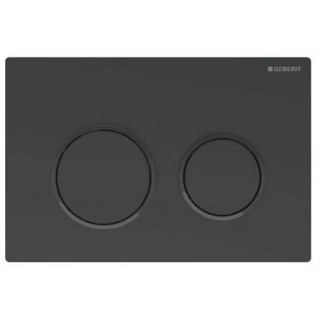 Przycisk Geberit Omega30 uruchamiający przedni/górny do spłuczek podtynkowych - czarny mat/czarny/czarny mat