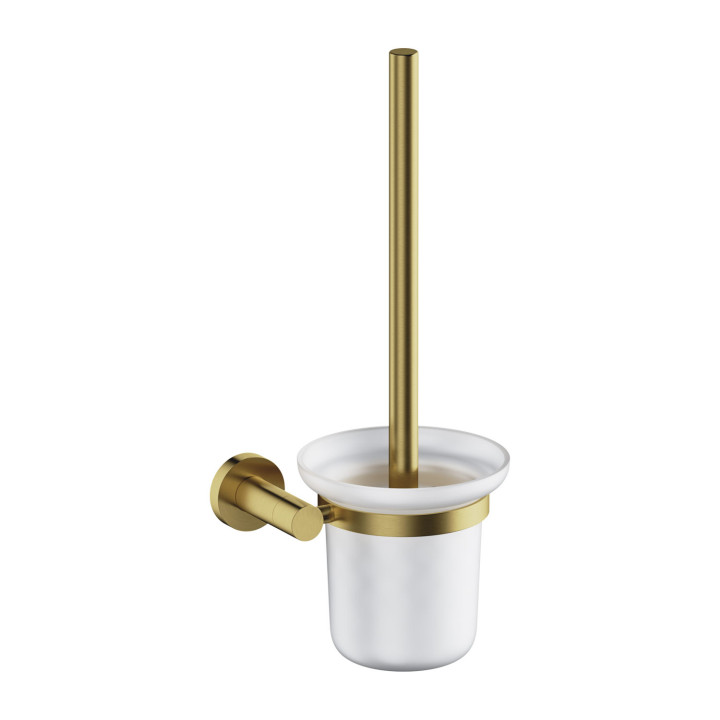 Szczotka toaletowa wisząca, Omnires Modern Project - Mosiądz szczotkowany