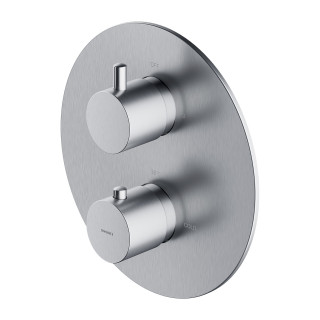 Termostatyczna bateria prysznicowo-wannowa podtynkowa, element natynkowy, Omnires Y - Nikiel  