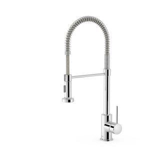 Bateria jednouchwytowa z wyciąganą wylewką i 2 rodzajami strumienia do kuchni przemysłowej, Tres Cocina - Chrom