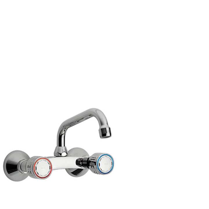 Bateria dwuuchwytowa ścienna kuchenna, Tres Cocina - Chrom