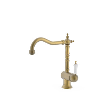 Bateria jednouchwytowa kuchenna, Tres Cocina - Mosiądz Antyczny Matowy