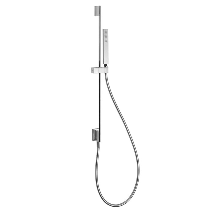 Zestaw drążek prysznicowy z przyłączem w ścianie, Tres Complementos Ducha - Chrom