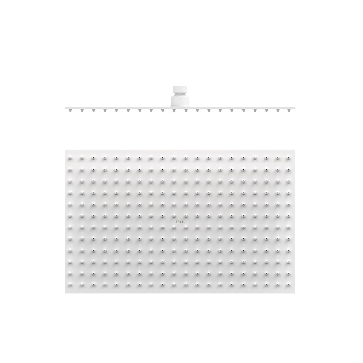 Deszczownica 40x25 cm, Tres Complementos Ducha - Biel Matowa