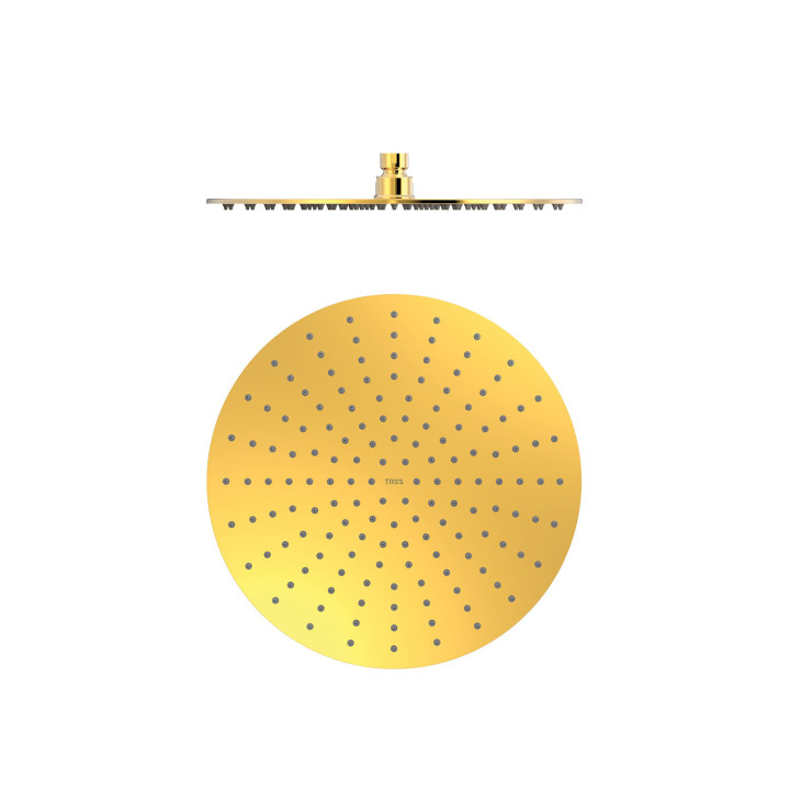 Deszczownica Ø 30 cm, Tres Complementos Ducha - 24-K Złoto