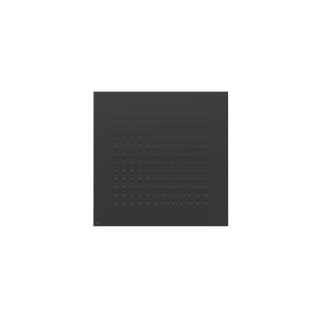 Deszczownica podtynkowa sufitowa 38x38 cm, Tres Complementos Ducha - Czerń Matowa
