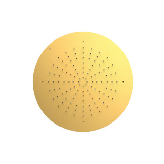 Deszczownica podtynkowa sufitowa Ø 50 cm, Tres Complementos Ducha - 24-K Złoto Matowe