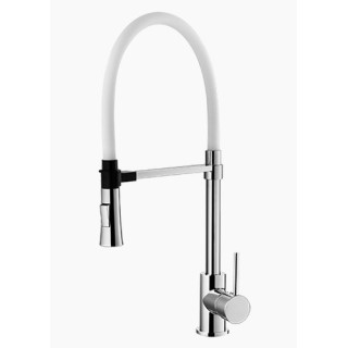 Bateria zlewozmywakowa Vedo B-BIANCA, chrom/biały mat