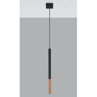 Lampa wisząca Sollux Ligthing MOZAICA 1, G9  1X12W, czarny/miedź