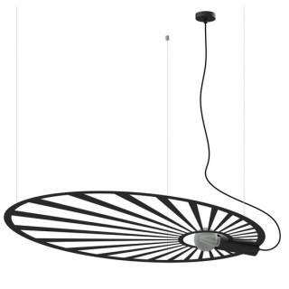 Żyrandol Sollux Lighting RIO, okrągły średnica 55 cm, LED 30W 3000K, czarny