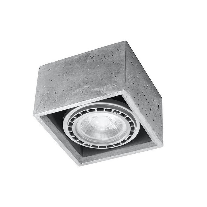 Plafon Sollux Ligthing LOOPEZ , GU10  1x40W 1x12W LED, czarny/miedź