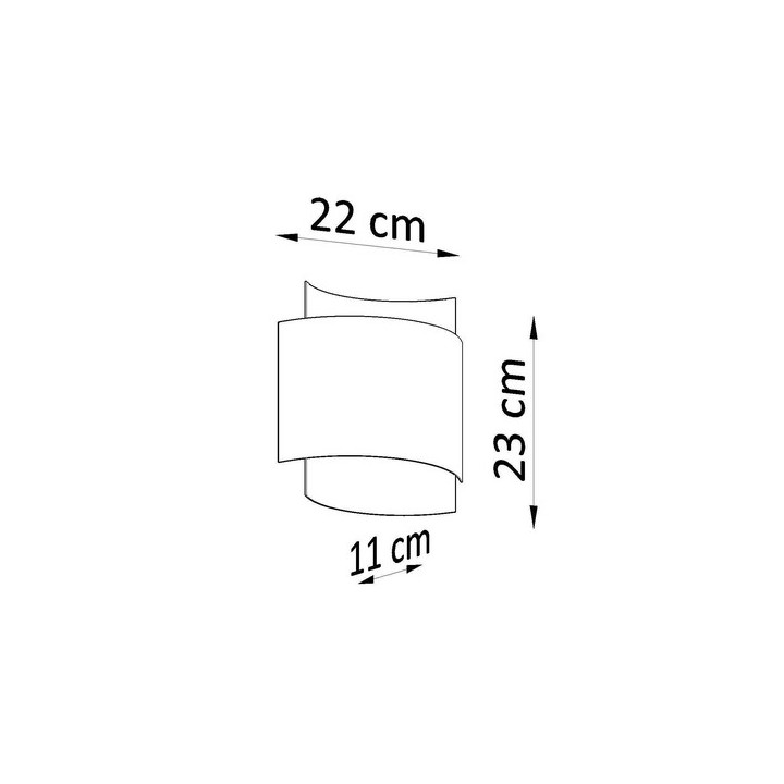 Kinkiet Sollux Ligthing IMPACT, G9  1x40W, 1x12W LED, czarny