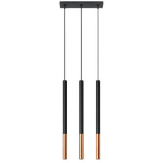 Lampa wisząca Sollux Ligthing MOZAICA 3L, G9 3x12W LED,  czarny/chrom