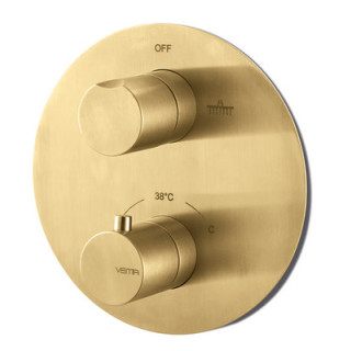 Bateria podtynkowa Vema Otago, 2 wyjścia,  brushed gold