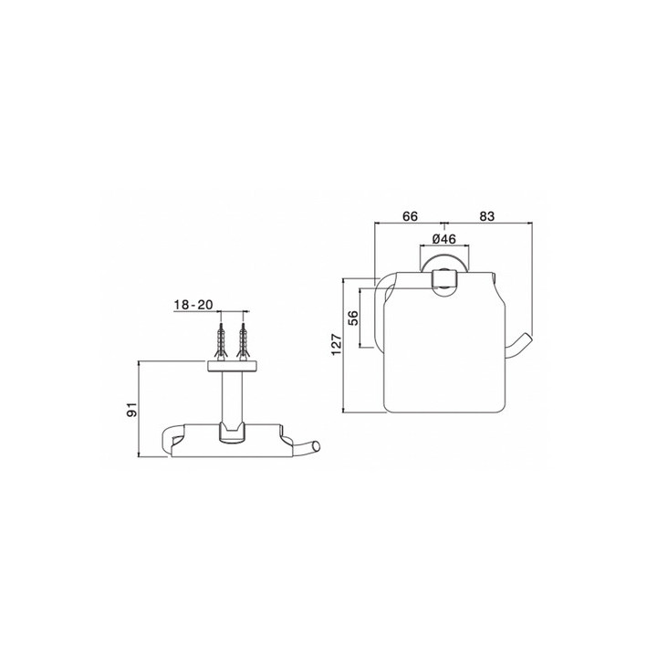 Uchwyt punktowy Vema Otago,brushed gold