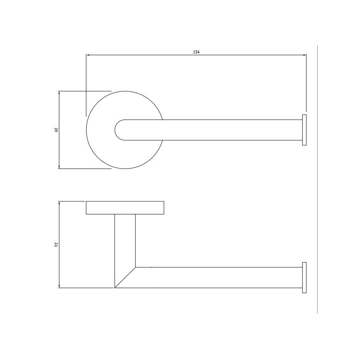 Stojak na papier i szczotkę toaletową, Omnires Modern Project - mosiądź szczotkowany