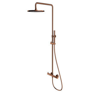 System prysznicowy natynkowy, Omnires Y- Miedź szczotkowana