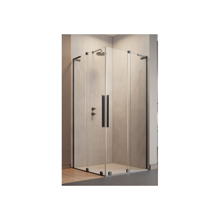 Kabina Walk-In Radaway Modo F II 120, profil nikiel szczotkowany, szkło przejrzyste