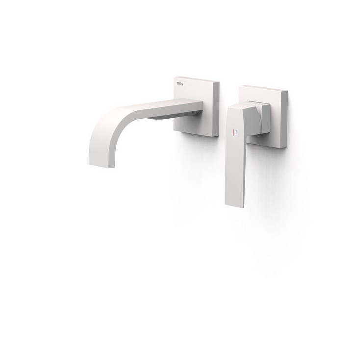 Element naścienny do podtynkowego korpusu baterii umywalkowe TRES Slim Exclusive, wylewka 180mm,  chrom
