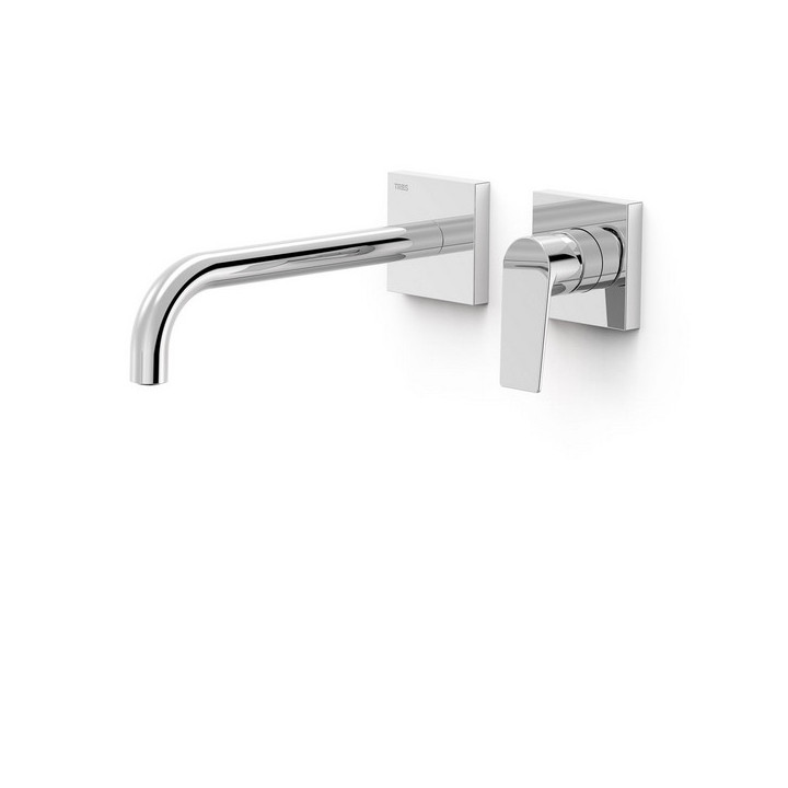 Element naścienny do podtynkowego korpusu baterii umywalkowej TRES Project-Tres, wylewka 240mm, złoto