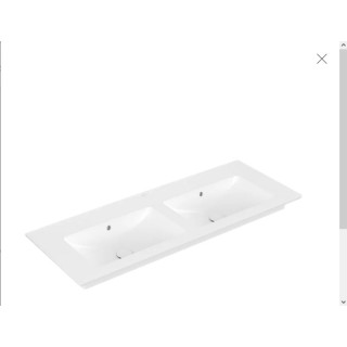 Umywalka meblowa Villeroy&Boch Subway 3.0, 130x47,5cm, z przelewem, Weiss Alpin CeramicPlus, nieszlifowany 