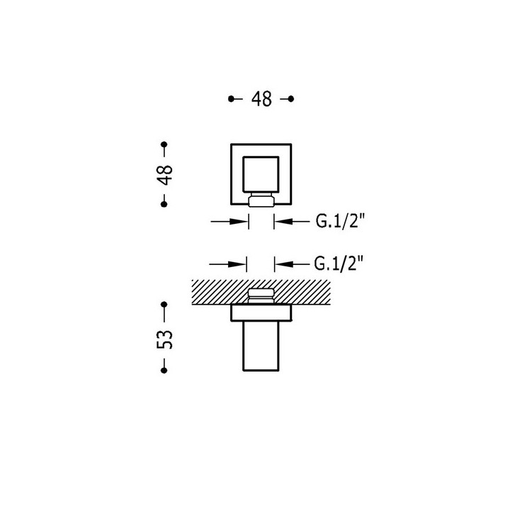 Kolanko wyjściowe do węża 1/2