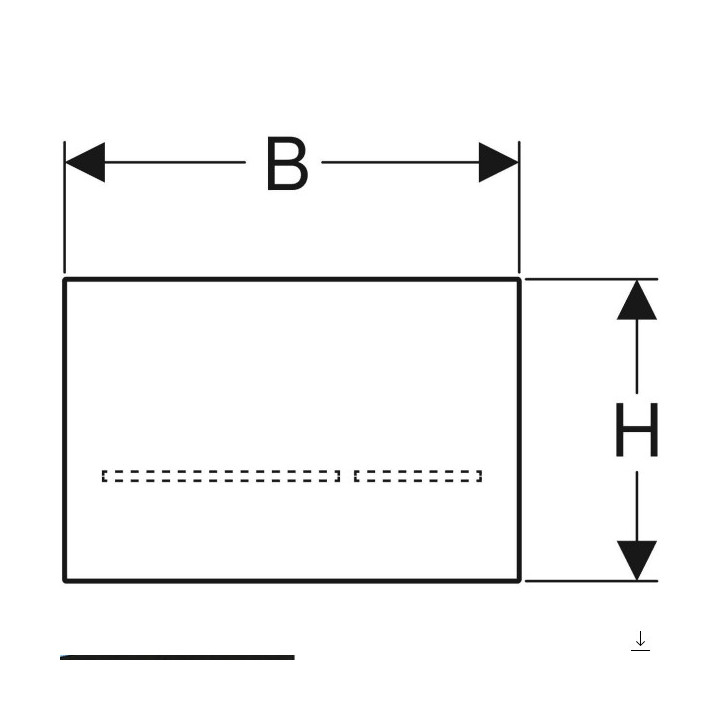 System spłukiwania WC Geberit z elektronicznym uruchamianiem spłukiwania, czarne szkło