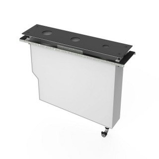 Zestaw montażowy Tres Slim Tres, trzyotowrowy, ze zbiornikiem do odprowadzanie resztek