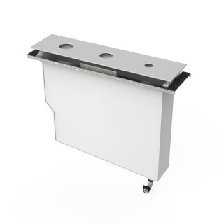 Zestaw montażowy Tres Slim Tres, trzyotowrowy, ze zbiornikiem do odprowadzanie resztek, czarny mat