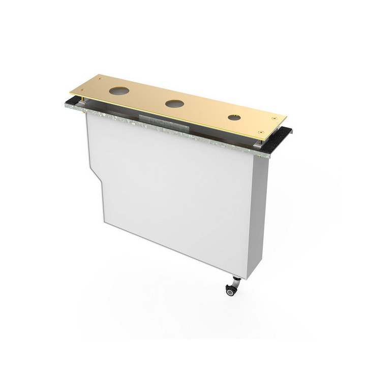 Zestaw do baterii wannowej ze zbiornikiem Tres do odprowadzania wody