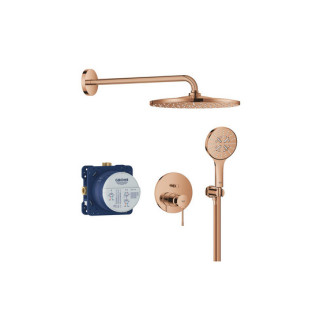 Podtynkowy zestaw prysznicowy z deszczownicą Rainshower Mono 310 Grohe Essence , warm sunset