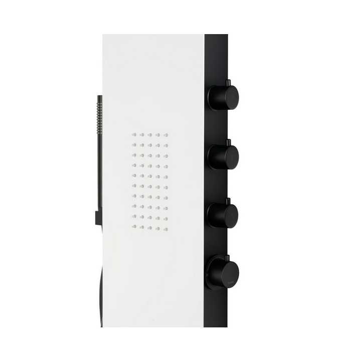 Panel prysznicowy Corsan Duo, mieszacz,  czarny