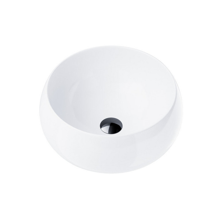 Umywalka nablatowa okrągłaCorsan 400x400x160mm, biała