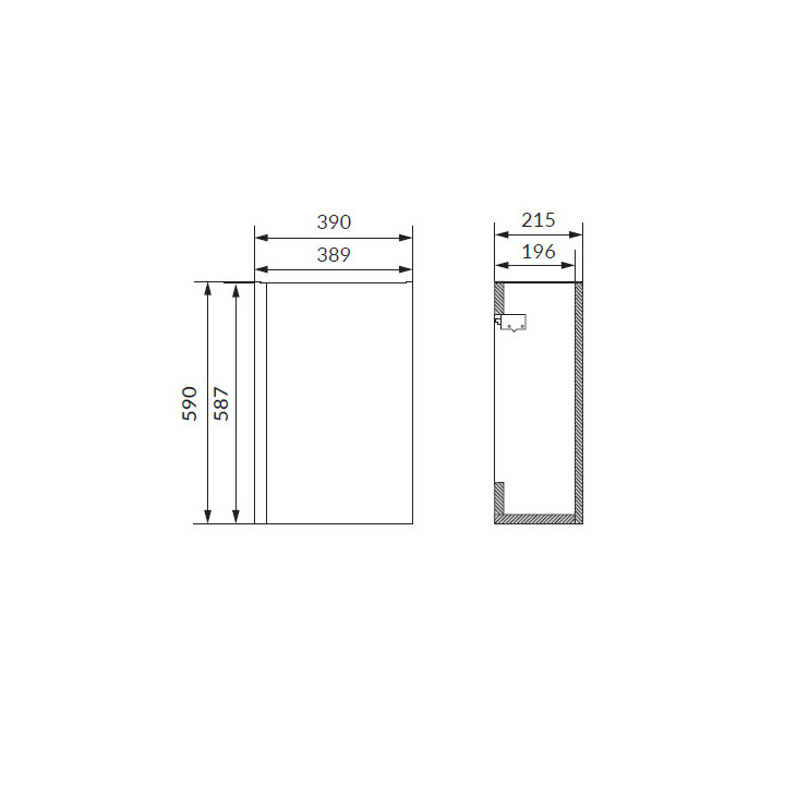 Szafka podumywalkowa Cersanit Moduo Slim 80, antracyt