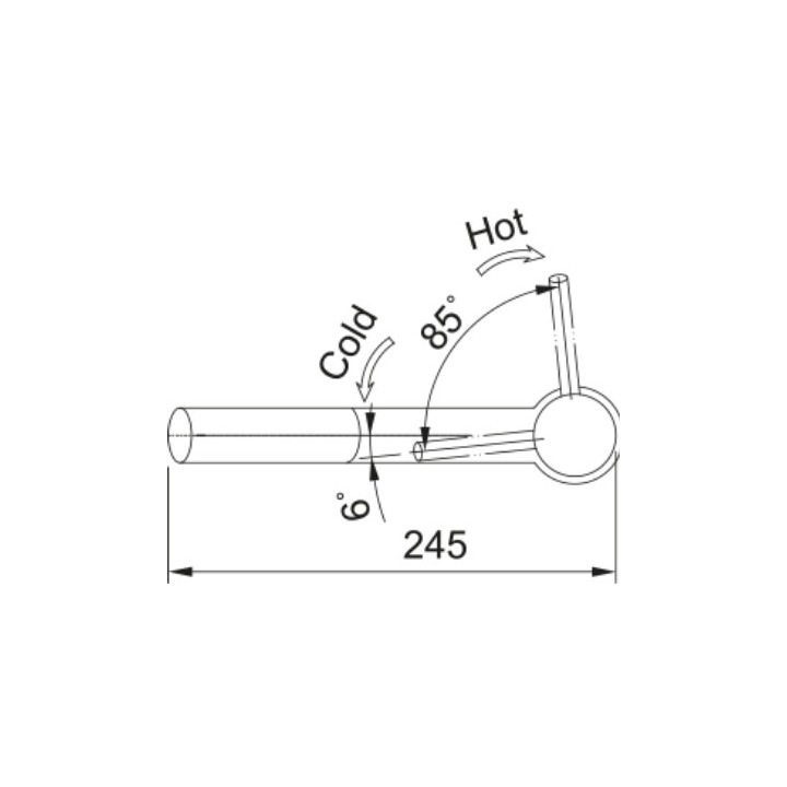 Bateria kuchenna Franke Old England , wysokość 290mm, obrotowa wylewka, miedź rystukalna