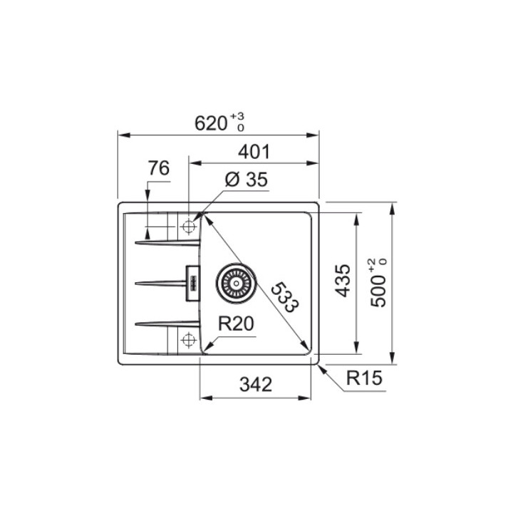 Zlewozmywak Franke Centro CNG 611-62, biały polarny